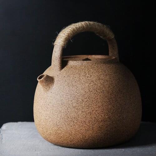 Stoneware Pottery Teapot Ceramic Vintage Chinese Clay Teapot Household Kung Fu Tea Infusor De Te Kitchen Accessories DK50TP