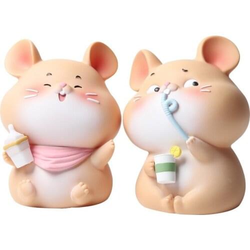 Creative Ornaments for Boys and Girls Hani Mouse Coin Bank Year of The Rat Big Mouse Cute Children Coin Bank
