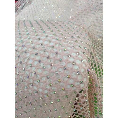 Hot selling african cord lace fabric water soluble lace with many stones nigerian guipure wedding african lace fabric 1yard