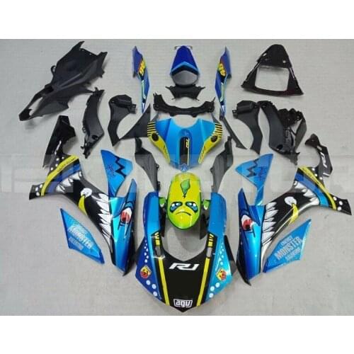 Injection Mold ) New ABS Full Fairings Kit fit for YZF-R1 2015 2016 15 16 17 18 r1 Custom Free Shark