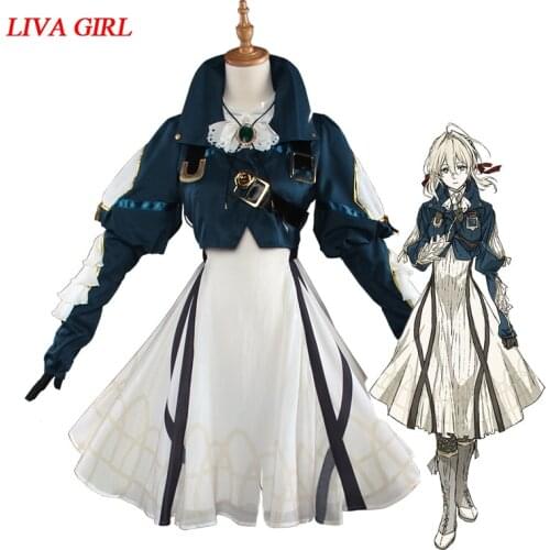 Liva girl Japanese Anime Violet Evergarden Cosplay Violet Evergarden Costume Women Cosplay Costume