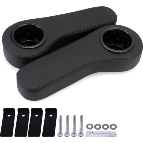 Set of 2 Universal Golf Cart Armrest w/Cup Holder for Club Car Accessories