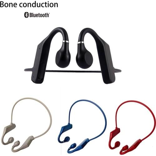 Bone Conduction Headphones Wireless Sports Waterproof Earphone Bluetooth-Compatible Headset Hands-free With Microphone For Run
