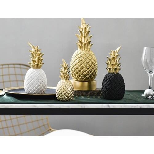Nordic Modern Pineapple Fruit Living Room Wine Cabinet Window Desktop Home Decor Artificial Simulation Fruit Decoration