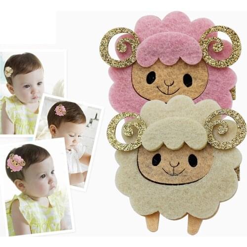 New Childrens Cartoon Sheep Hair Headdress Hairpins Girls Headwear Baby Hair Clips Kids Hair Accessories Princess Barrette