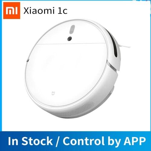 Original Xiaomi Mijia 2 in 1 Smart Robot Vacuum Cleaner 1C Sweeping Mopping STYTJ01ZHM for Home 2500Pa 2400mAh APP Control