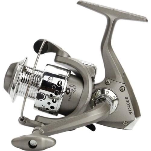 Plastic Plating Head Bait Casting Reel Ratio 5:5:1 1000 5000 7000 Series Flying Fishing Wheel Reels Pesca Accessories