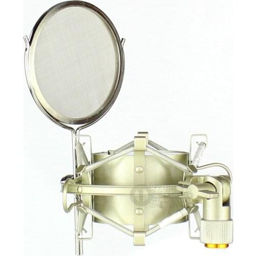 60mm Metal Shock Mount Suspension Spider Microphone Stand Mic Wind Screen Shield Filter For Behringer B-1 B-2 Pro C-1U C-1 C-3