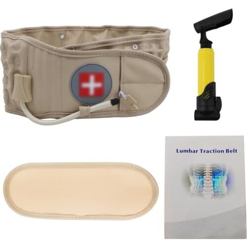 Lumbar decompression belt Lumbar Support Back Massager Back Pain Relief Inflatable Traction Belt Air Waist Supporter Back Brace