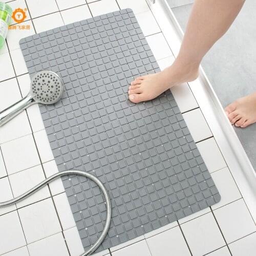 Bathroom Antiskid Pad Modern Simple Style Anti Skid Foot Pad With Suction Cup Environment Friendly PVC Anti Slip Mat Breathable