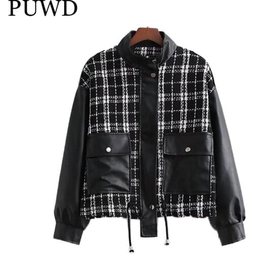 Женские белые куртки PUWD China At AliExpress