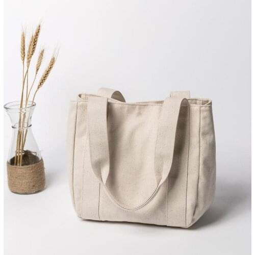 Luxury Solid Soft Tote Bag For Women Large Capacity Handbags Canvas Top-Handle Bag New Casual Portable Bag Students School Bags