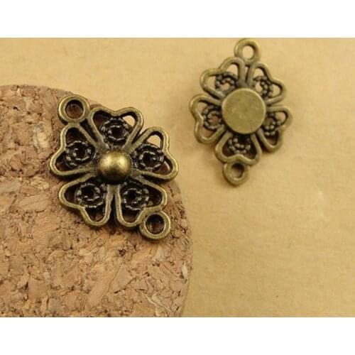 RONGQING 100pcs/lot Jewelry Findings connectors for jewelry making connectors assortment