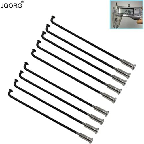 13 Gauge Diameter 2.3 mm 304 Stainless Steel J-bend Equal Diameter Cylinder Body Electric Bicycle Spokes For BLDC Hub Motor