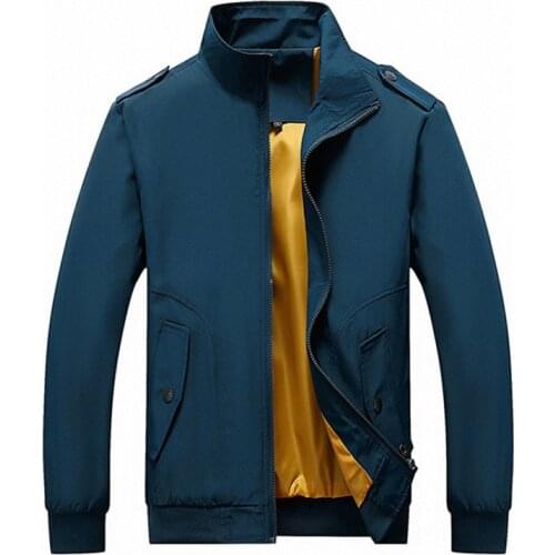 2019 New Spring and Autumn Mens Fashion Slim Fit Jacket Mens Casual Solid Color Collar Jacket Coat Mens Plus Size 5XL