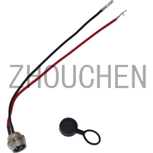 3-pin 3-pole connector 2-wire hoverboard charging port hoverboard charging cable plastic + metal electric scooter balance car