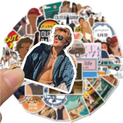 50PCS Outer Banks Stickers Skateboard Fridge Guitar Laptop Motorcycle Travel Luggage Classic Toy Sticker for Kid Gift