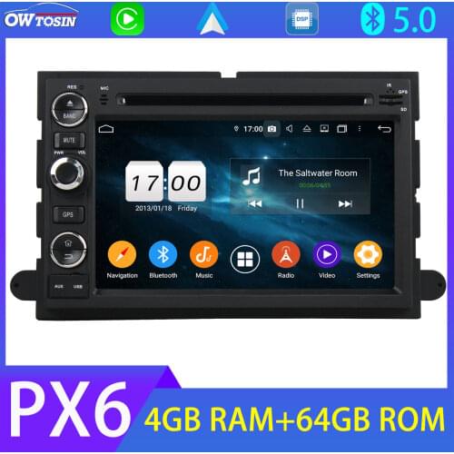 PX6 4G+64G Auto Stereo Android 10 Car DVD Multimedia Player For Ford Mercury Montego Mountaineer GPS Radio Bluetooth 5.0 Carplay