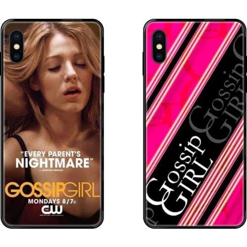 Tv Show Gossip Girl Lips Stores Black Soft TPU Cell Cover Case For Huawei P8 P9 P10 P20 P30 P40 Lite Plus Pro 2017 P Smart 2019