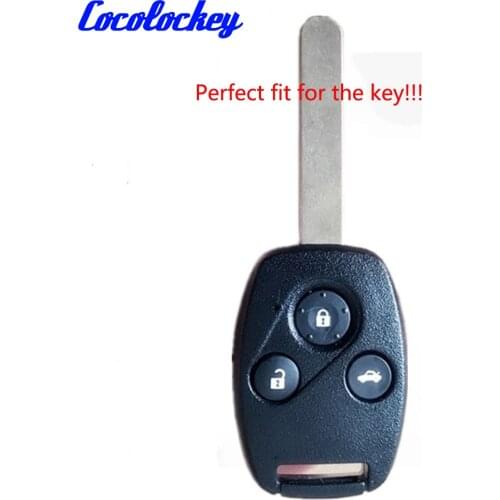 Cocolockey 3Buttons Silicone Key Cover Protect Skin Set for Honda Accord CRV Civic Pilot Insight Ridgeline Fob Key CASE FOR CAR
