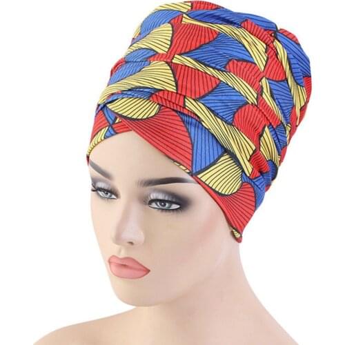 Muslim Long Hijab Islamic Chemo Cap headwraps Bandana Women headscarf Turban