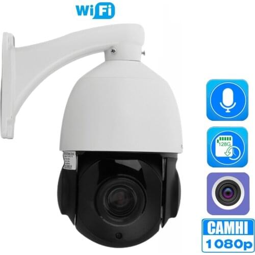 1080P PTZ Wifi IP Camera Outdoor 30X Zoom Speed Dome Webcam Auto Cruise Tour H.265 Audio Wireless Network Security CCTV Camera