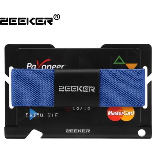 ZEEKER Minimalist Aluminum Credit Card Holder Bank ID Card Wallet With Bottle Opener For Women Men