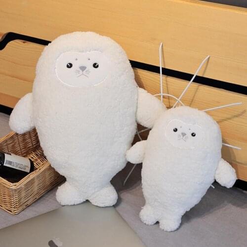 Cute Cartoon Seal Soft Plush Doll Sleeping Toy Pillow Kids Gift Home Decoration