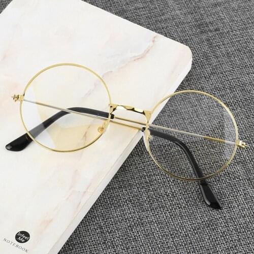 Anti-blue Radiation Retro Round Frame Glasses Ultralight Men And Women Fashion Blue Light Blocking Glasses Glasses Students