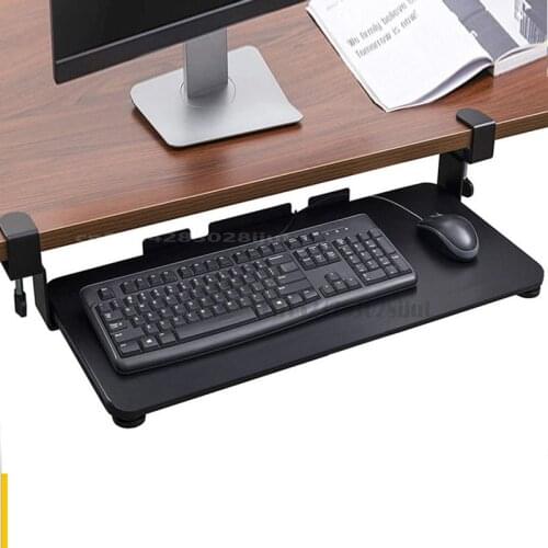 Punch-free Keyboard Bracket Portable Slide Rail Keyboard Rack Easy To Install Drawer Mouse Storage Rack Bearing 50 Kg