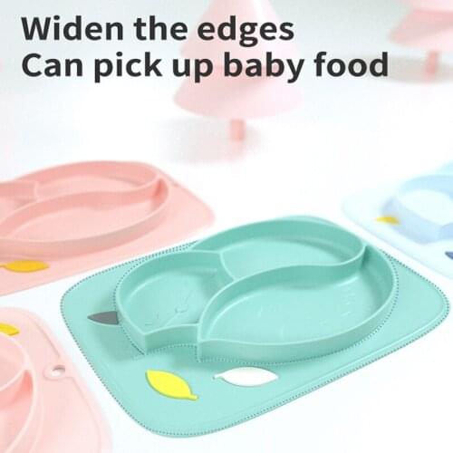 Baby Silicone Plate Feeding Suction Bowl Children Dinner Dishes Toddle Training Tableware Kids Feeding Bowls Baby Accessories