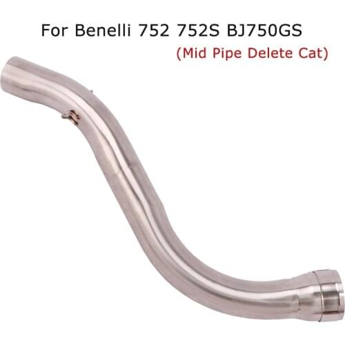 Slip for Benelli 752 752S BJ750GS Motorcycle Exhaust Delete No Cat Mid Link Pipe
