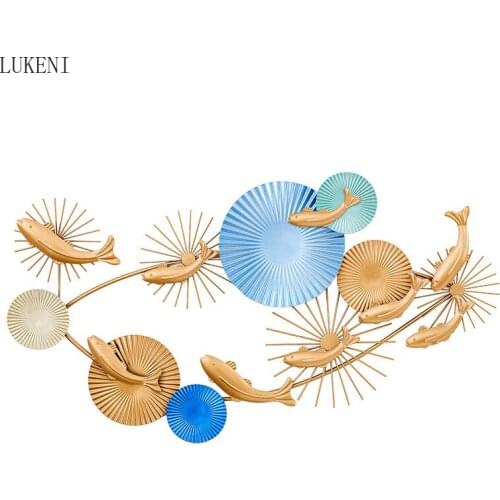 Light Luxury Iron Art Home Living Room Wall Decoration Background Wall Creative Bedroom Metal Simple Decoration Wall Hanging