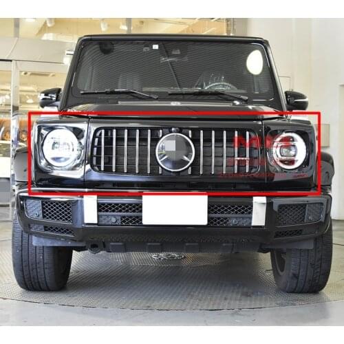 W463A W464 g350 g500 g550 G-class upgrade G63 grille with lamp cover 2018-2020 g wagon gloss black white