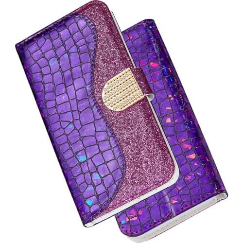 Ladys Wallet Flip Case for Xiaomi Redmi Note 9 9T 10 Pro Max 8 7 6 Pro 6A 5A Bling Glitter PU Leather Magnetic Stand Cover Capa