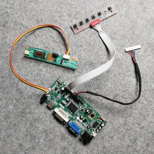 LCD drive board VGA DVI 30-Pin LVDS For B141EW01/B141EW02/B141EW03/B141EW04/B133EW01 screen MNT68676 1CCFL 1280*800 DIY kit