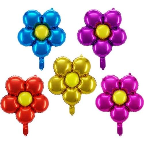 1pc Flower Balloons Aluminium Foil Air Ballons Birthday Party Decorations Kids and Kids Party Ballon Home Decoration Accessories