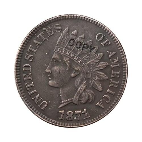 1871 Indian head cents coin copy