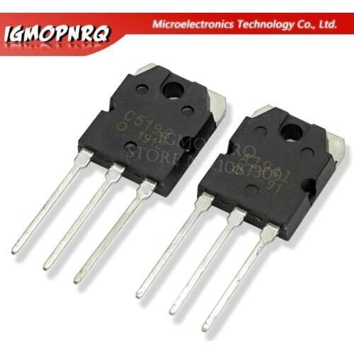 20pcs C5198 2SC5198 2SA1941 tube sound audio A1941 TO-3P Transistor new original