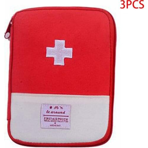 3 Pieces Medical Bag Emergency Survival First Aid Kit Bag Home Travel Camping