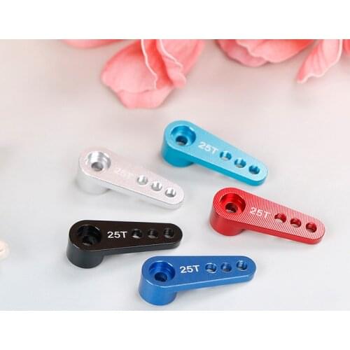 Aluminum Titanium 25T Steering Servo Horn Arm For RC1:8 1:10 Model Car