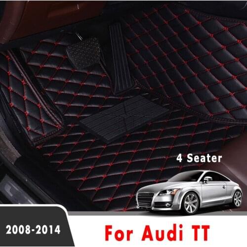 Car Floor Mats For Audi TT 2014 2013 2012 2011 2010 2009 2008 (4 Seater) Carpets Custom Styling Interior Accessories Foot Pads