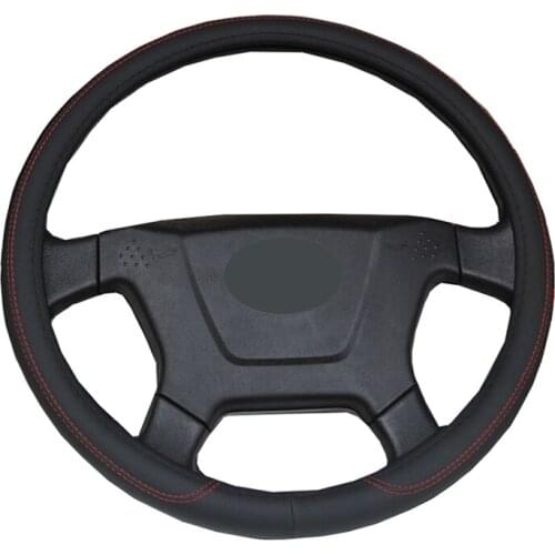 Car Steering Wheel Cover Wrap Non-slip Artificial Leather For 36 38 40 42 45 47 50 CM Big Truck Bus Van Lorry Car Auto Protecter
