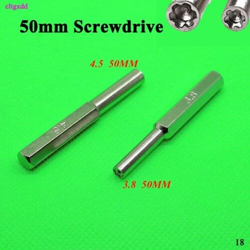 Cltgxdd 50MM 100mM 3.8/4.5mm Screwdriver Bit For NES SNES N64 SFC Game Boy Nintendo Security Repair Tool