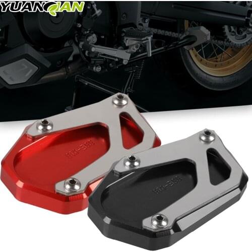 For SUZUKI V-STROM VSTROM 1000 2014-2019 2015 2016 2017 18 Motorcycle Aluminum Kickstand Extension Plate Side Stand Enlarger Pad