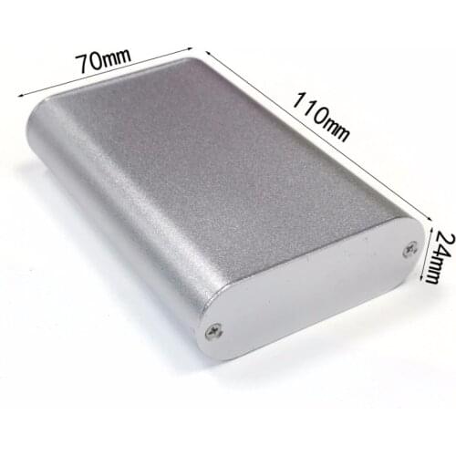 Electrical DIY Aluminum enclosure pcb Project box extruded Case 24x70x110mm electronics enclosure