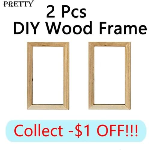 Large Size DIY Custom Photo Frame 2 Pcs Canvas Painting Wall Art Picture Wood Frames Natural Wooden Poster Framed Home Decor