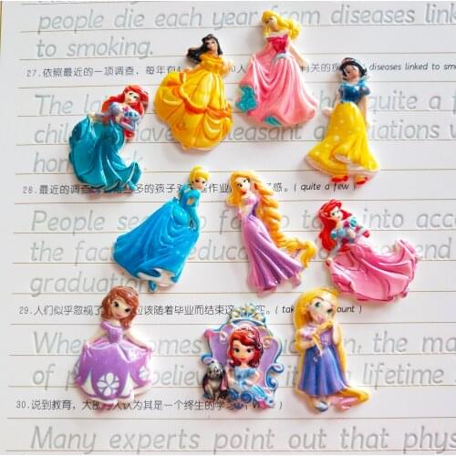 Kawaii DIY Jewelry Accessories Resin Cabochon Flat Back Cute Girl Cameo Beads Ornaments Embellishment Scrapbooking 10pcs 21*36mm