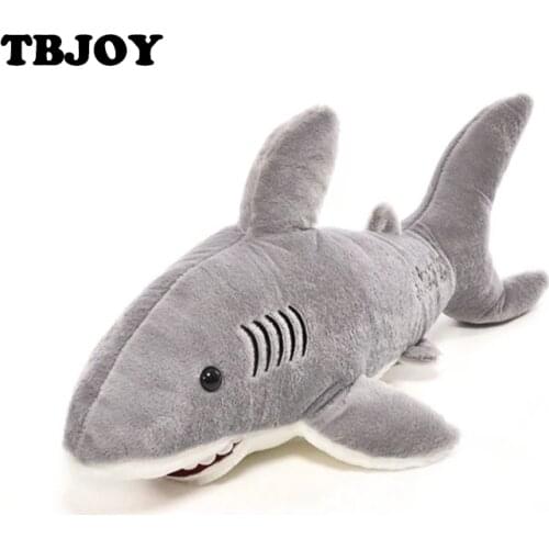 1 Piece Soft Plush Shark Dolsl Gray Stuffed Animals Kids Toys for Children Pillow Gifts Boys Girls Funny Educational Toys