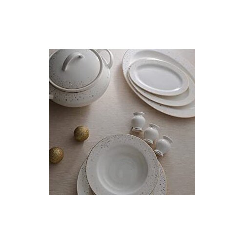 New Bone Nova 60 Piece 12 Seater Dinner Set